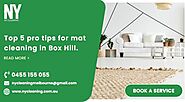 Top 5 pro tips for mat cleaning Box Hill