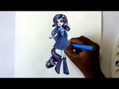How to draw my little pony equestria girls rarity