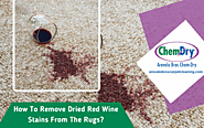 How To Remove Dried Red Wine Stains From The Rugs | Chicago, IL
