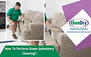 How To Perform Green Upholstery Cleaning | Chicago, IL
