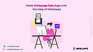 Make Webpage into App with the Help of Web2appz