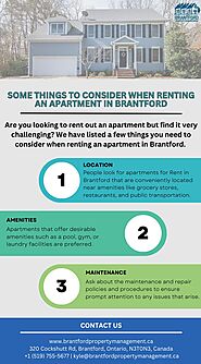 Things to Consider When Renting an Apartment in Brantford