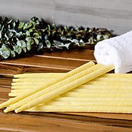 Hollowcare Therapeutics Natural Beeswax Ear Candles - Pack of 12 – HollowCare