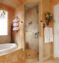 A Tuscan bathroom