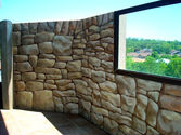 Painting Faux Stone Wall