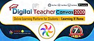 Online learning Platform for Students / Digital Teacher Canvas