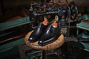 Leather derby shoes for men.