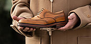 Men's Handmade Leather Brogues By Barker.