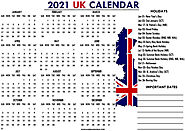 2021 UK Calendar with Holidays, Bank & Office| Printable UK Calendar