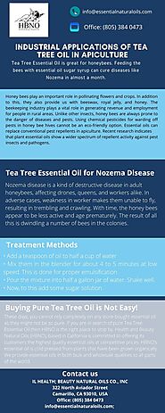 Industrial Applications of Tea Tree Oil in Apiculture