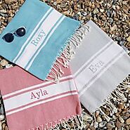 Personalised Hammam Ibiza Beach Towel