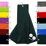 Tri-Fold Velour Golf Towel