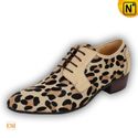 Lyon Mens Leopard Lace-ups Leather Dress Shoes CW769375