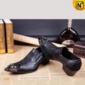 Mens Black Exotic Dress Leather Shoes CW751512