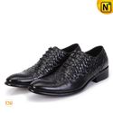Virginia Mens Black Italian Leather Shoes CW761130