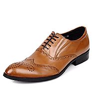 Cwmalls Mens Lace-Up Leather Brogue Shoes CW764076