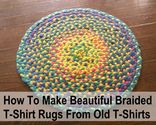 Braided t-shirt rug