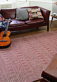 Sloan Rug by Asiatic Carpets in Marsala Colour