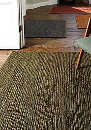 Soumak Rug by Asiatic Carpets in Green Colour