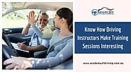 How Driving Instructors Make Training Sessions Interesting?