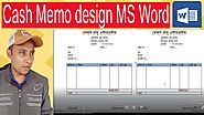 Cash Memo design Bangla MS Word | How to design Cash Memo MS Word | Technical Azad