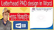 PAD Design In MS Word Tutorial | How To Make A Letterhead PAD In MS Word Bangla, Technical Azad