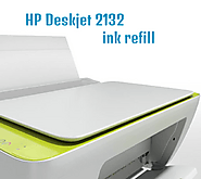 HP Deskjet 2132 ink refill | how to change ink & check ink levels