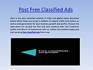Post free classified ads without registration