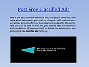 Post Free Classified Ads Without Registration Worldwide by classifiedadslink - Issuu