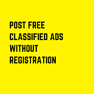 Classified Ads Posting Website for Traffic and backlinks