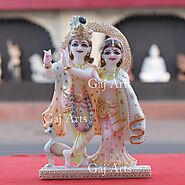 Antique Marble Radha Krishna Statue in Chennai