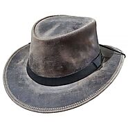 Australian Leather Hat With Straps Hatband | Equi Style