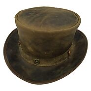 Vintage Brown Leather Top Hats (Antique Brown) | Equi Style