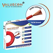 Valuecon®️ PVC Insulated 6.00 Sq.mm Single Core Flexible Copper Wires and Cables for Home, Buildings | Home Electric ...