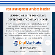 Searching for the Web Development Services in Noida