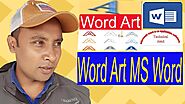 Word Art MS Word | How to use Word Art | Word Art Design | Word Art, Technical Azad