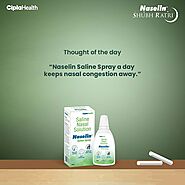 Keep Nasal Congestion Away with Naselin Saline Spray