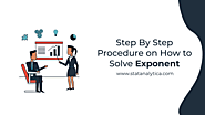 Step By Step Procedure on How to solve Exponent - Statanalytica