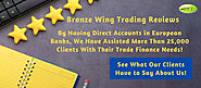 Infographic on Bronze Wing Trading’s Happy Clients Reviews