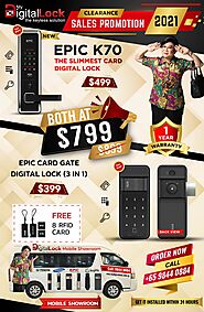 Epic K70 Slimmest Card Digital Lock