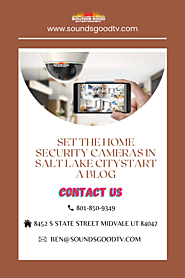 Set the Home Security Cameras in Salt Lake City