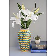 Chevron Flower Vase - Craft Maestros
