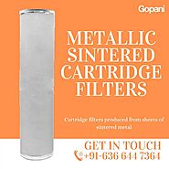 Metallic Sintered Cartridge Filters Manufactured in India