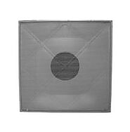 DPPN - Steel Perforated Ceiling Diffuser 24X24 with Insulation and Black Interior