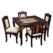 Find Top 4 Seater Dining Tables in Teak Wood - Quality Guaranteed!