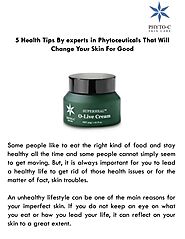 PPT - 5 Health Tips By experts in Phytoceuticals That Will Change Your Skin For Good PowerPoint Presentation - ID:103...