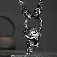 Website at https://www.vvvjewelry.com/shop/gothic-half-skull-necklace/