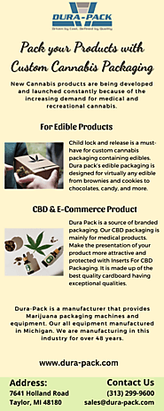Pack your Products with Custom Cannabis Packaging