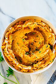 Savory Mashed Sweet Potatoes - Cookie and Kate