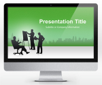 Free Business PowerPoint Template Green (16:9) | SlideHunter.comSlideHunter.com